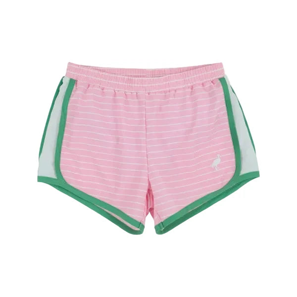 Pier Party Pink Stripe/Gibson Green Prepletic Shimmy Shake Shorts