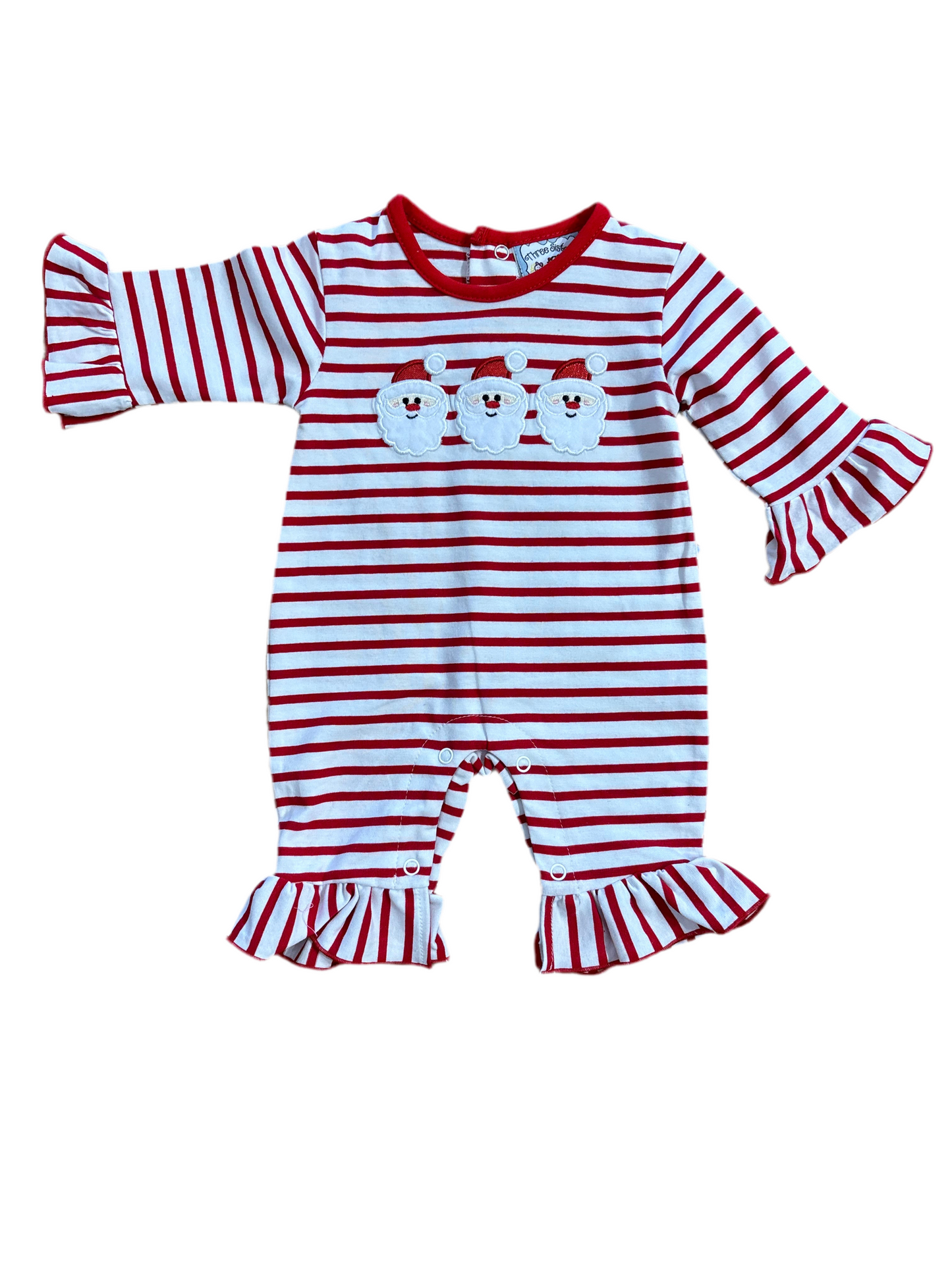 Santa Applique Girls Romper