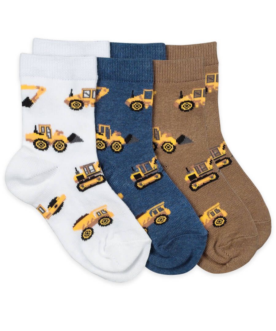 Jefferies Socks Construction Pattern Crew Socks