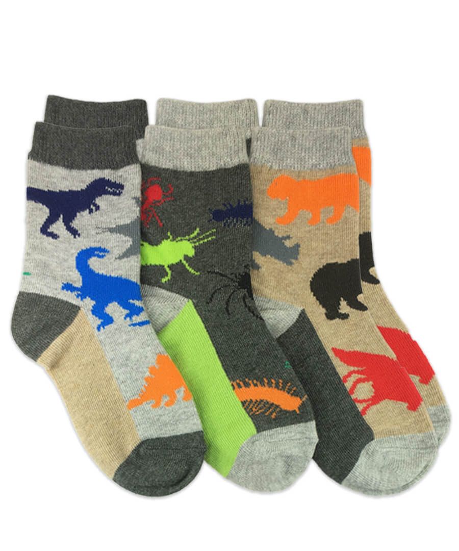Jefferies Socks Land Animals Crew Socks