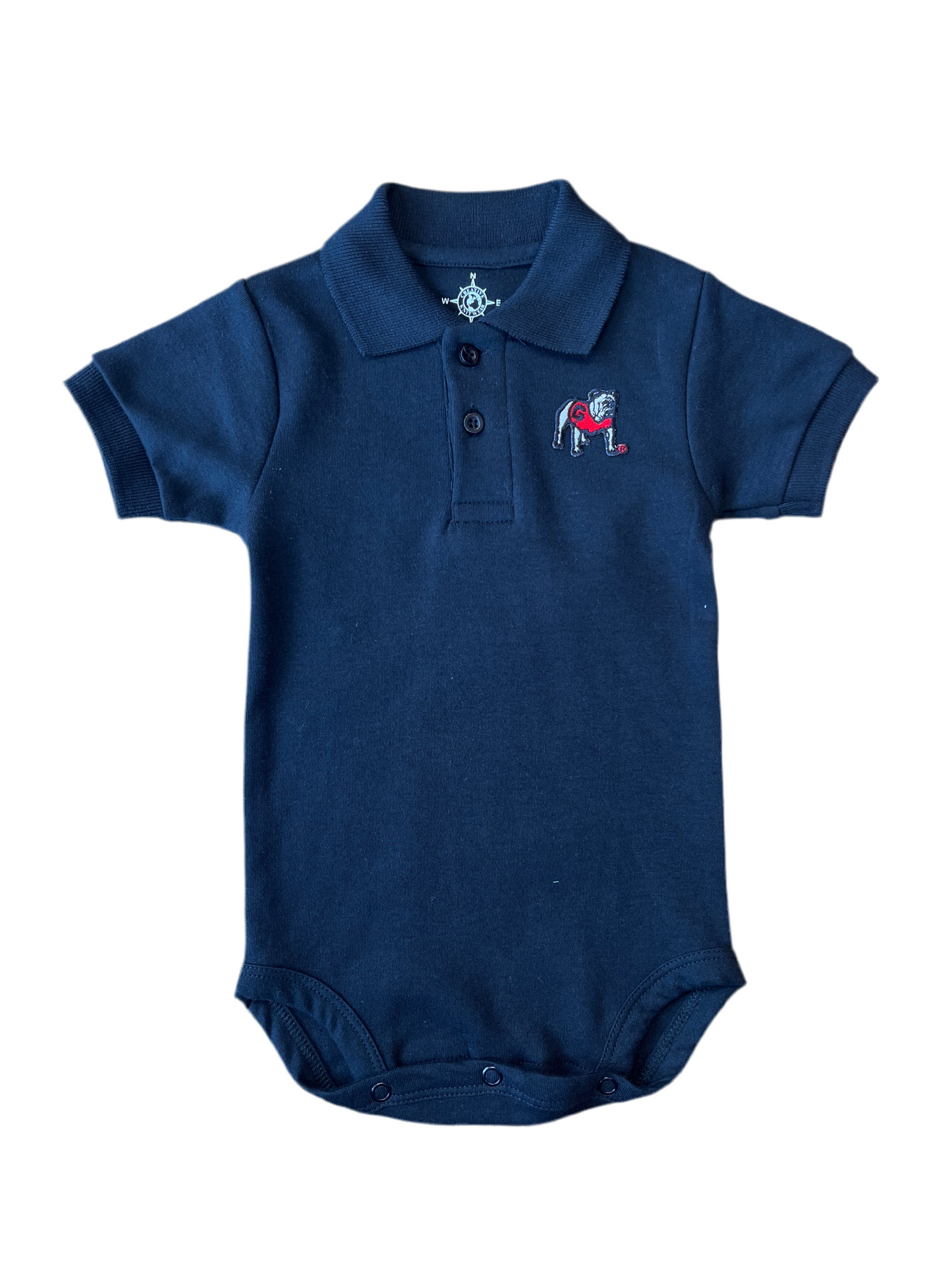 Black UGA Polo Onesie