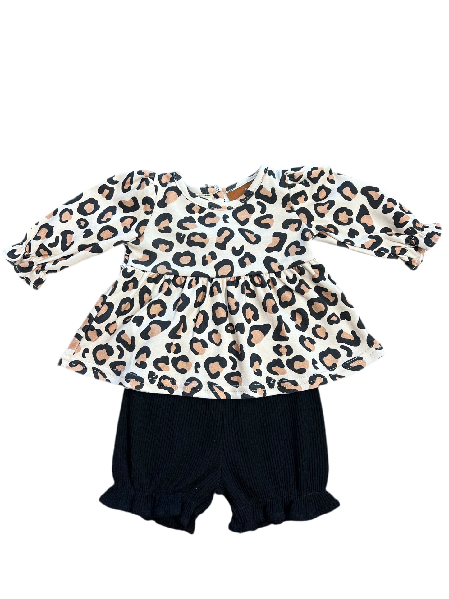 Leopard L/S Bloomer Set