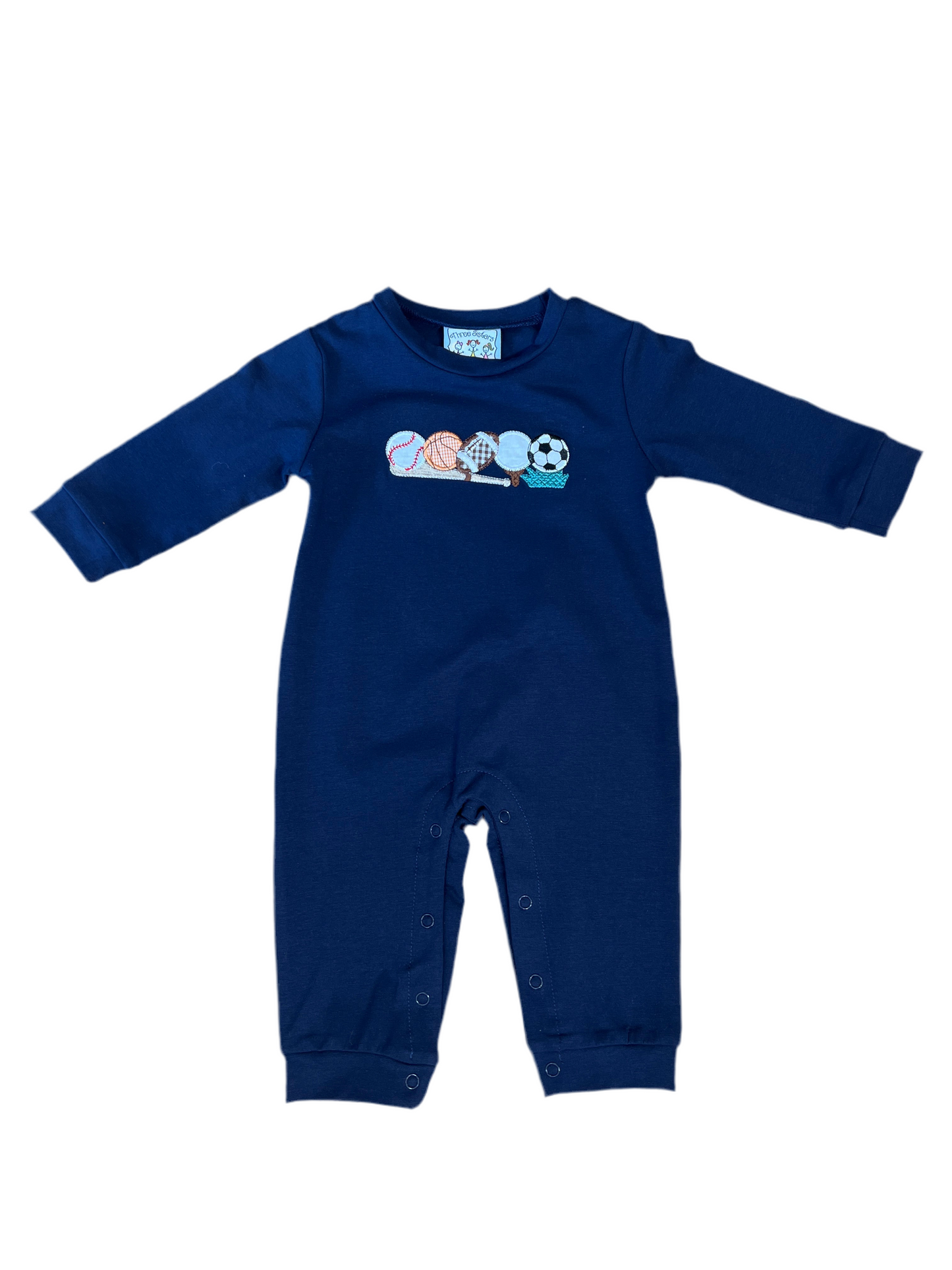 Sports Applique Boys Romper