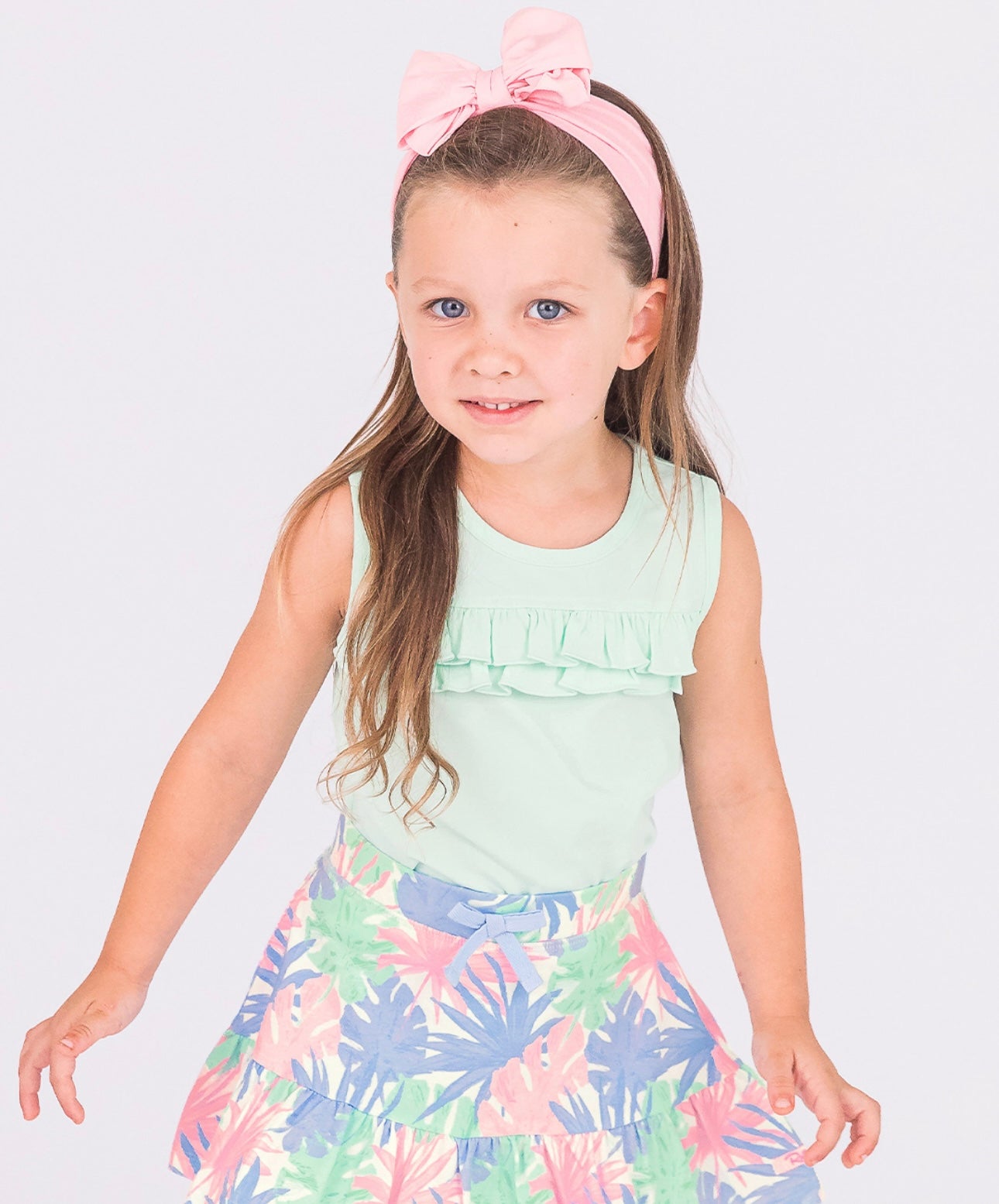 Mint Ruffle Tank