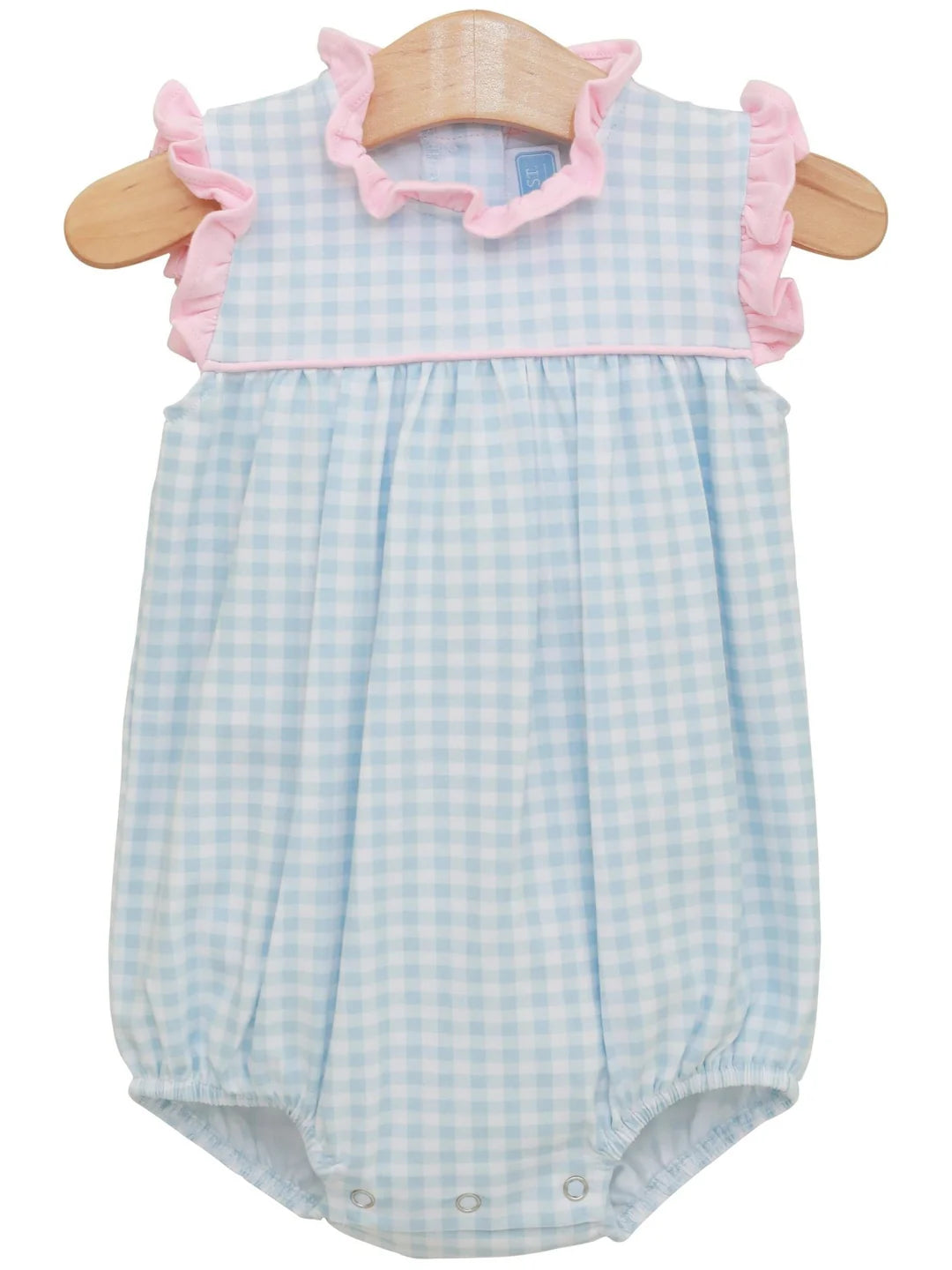 Meredith Bubble - Light Blue Gingham/Light Pink