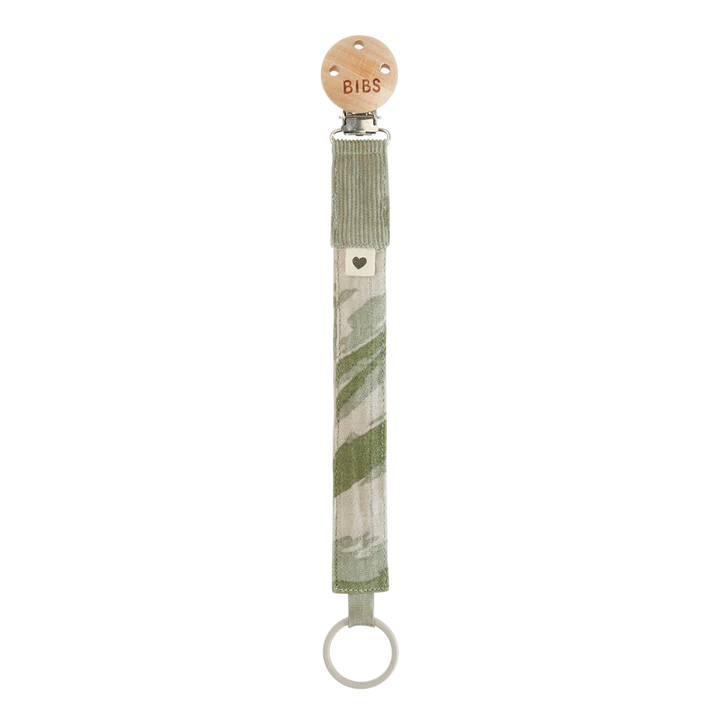 Tie Dye Camo Paci Clip - Green