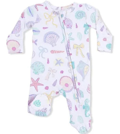 Beach Days Zipper Footie