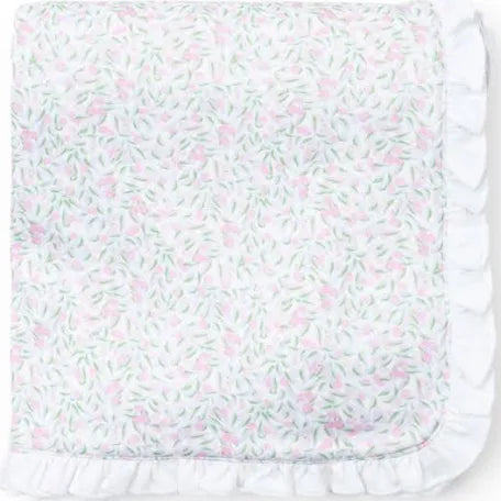 Garden Soiree Ruffled Edge Pima Blanket