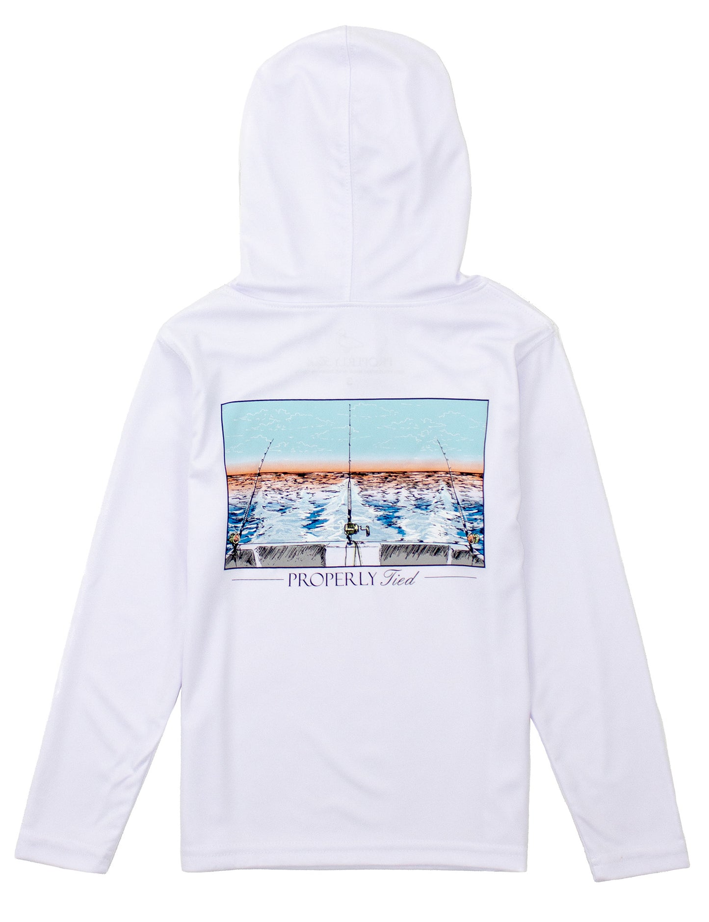 Castaway White Performance Hoodie