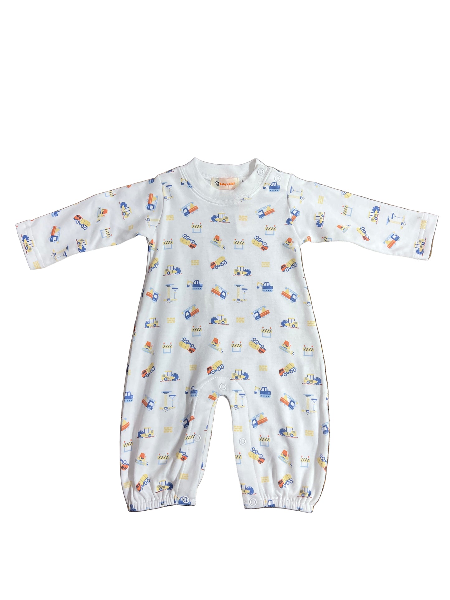 White Construction Romper