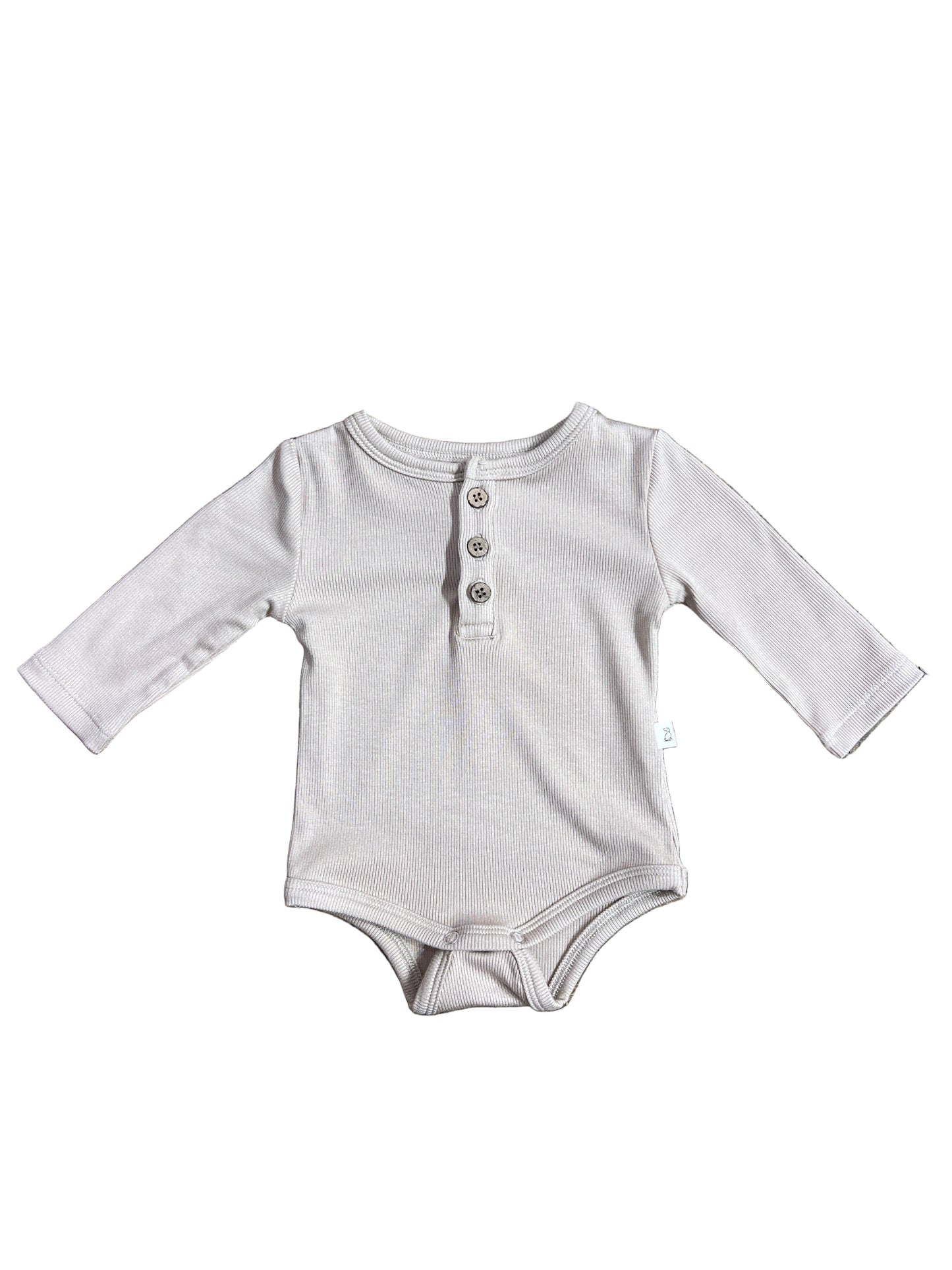 Beige Aynor Rib Onesie