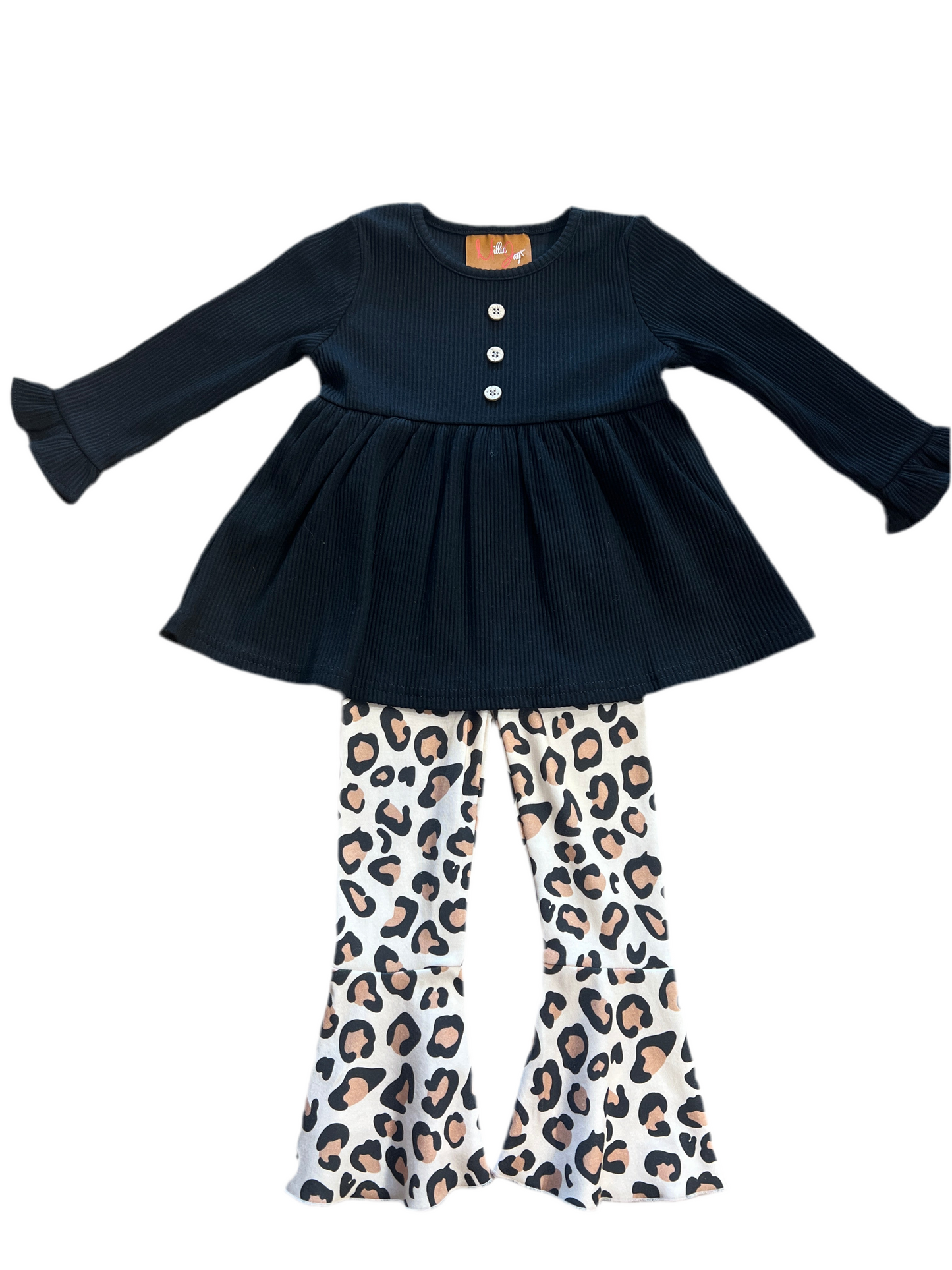 Leopard Bell Bottom Set