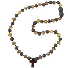 Black Honey Cross Child Necklace - 13"