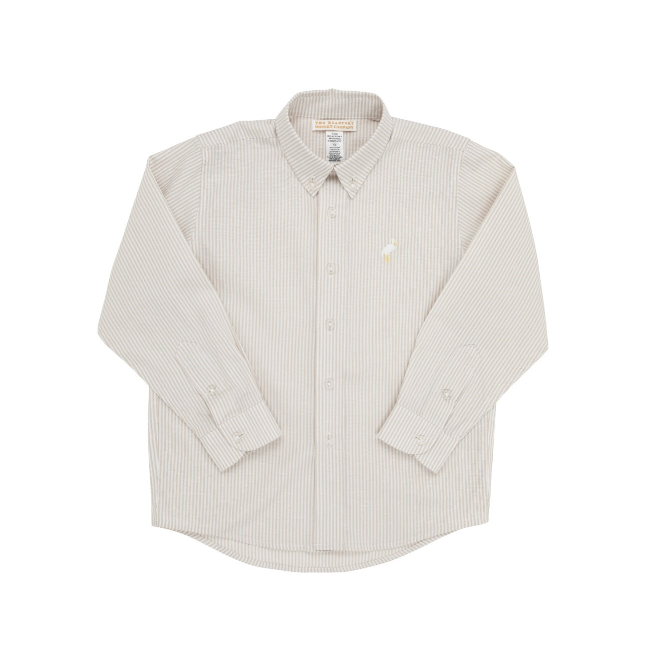 Dean’s List Dress Shirt - Keeneland Khaki Stripe