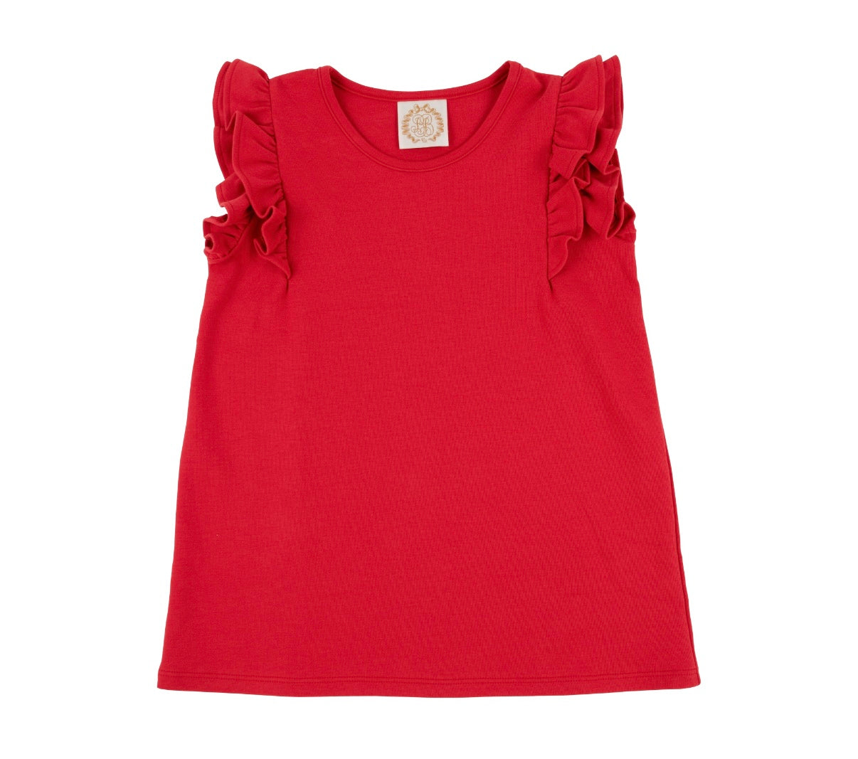 Richmond Red Ruehling Ruffle Top