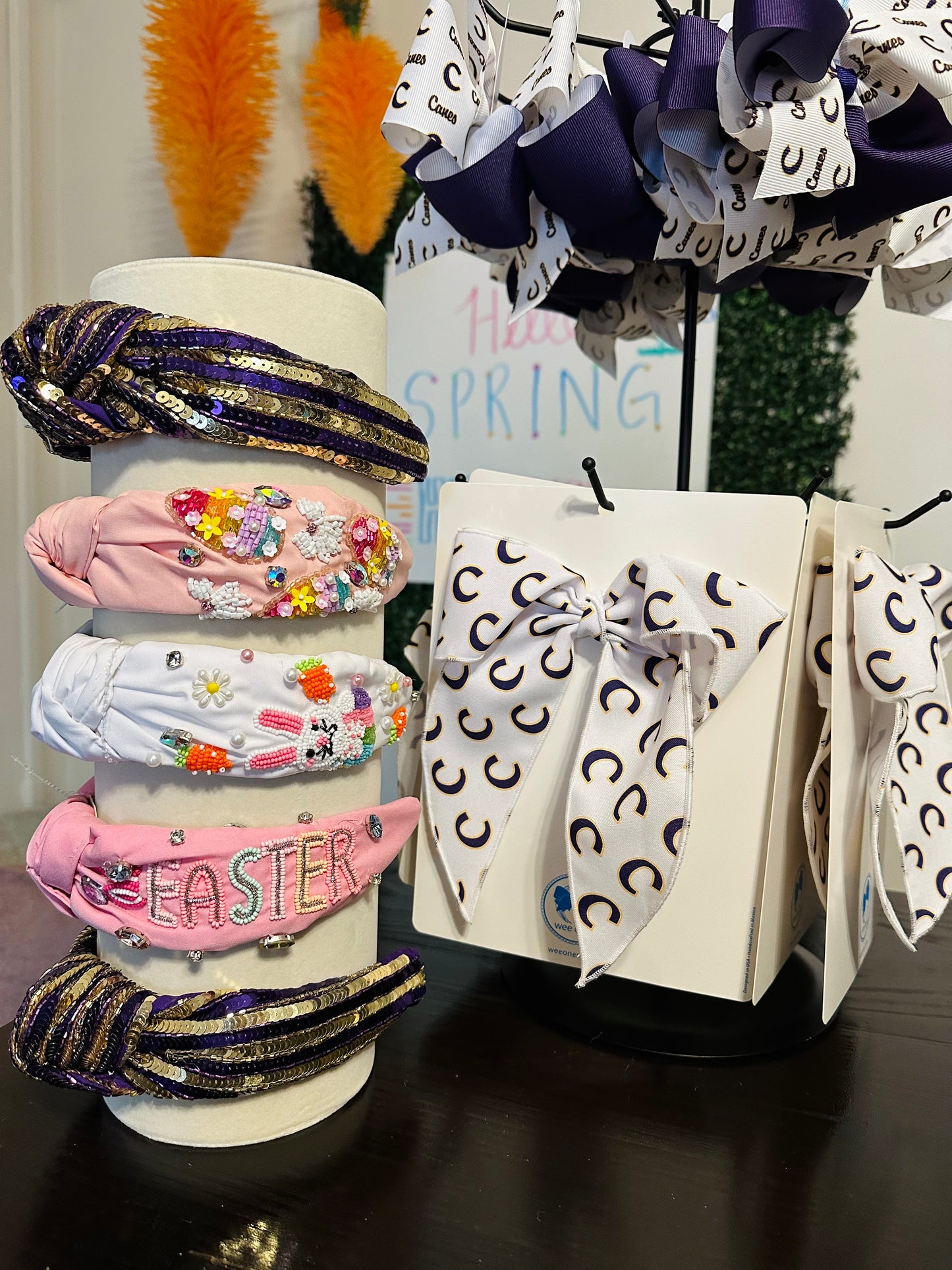 Purple & Gold Sequin Headband