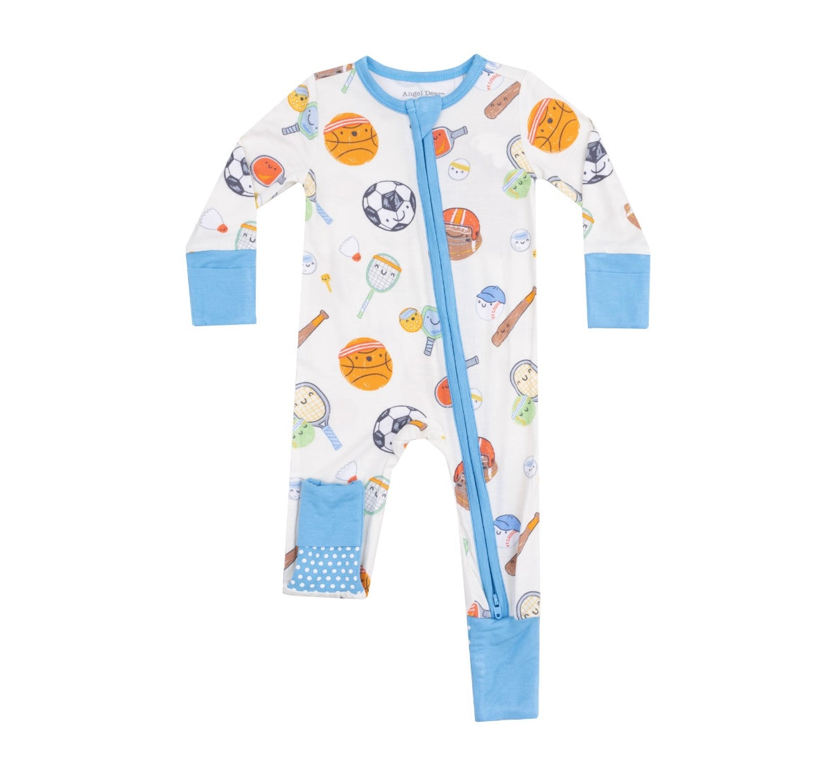 Sports Balls Friends Zipper Romper