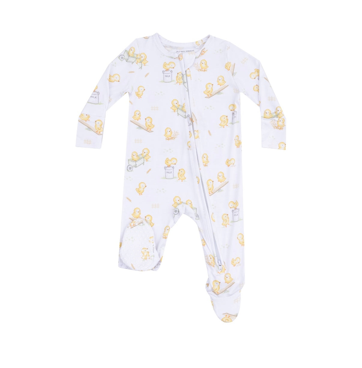 Baby Chick Zipper Footie
