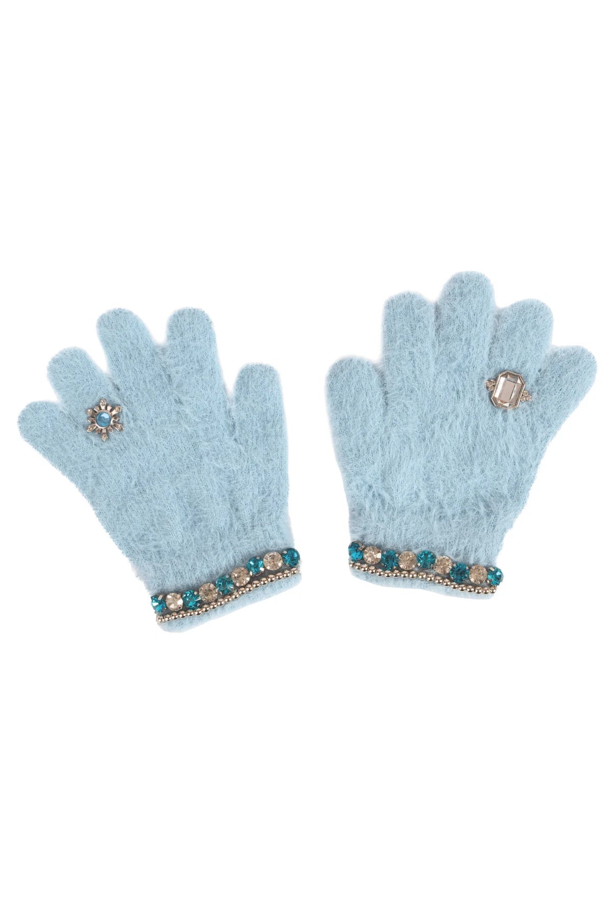 Light Blue Boujee Bijou Gloves