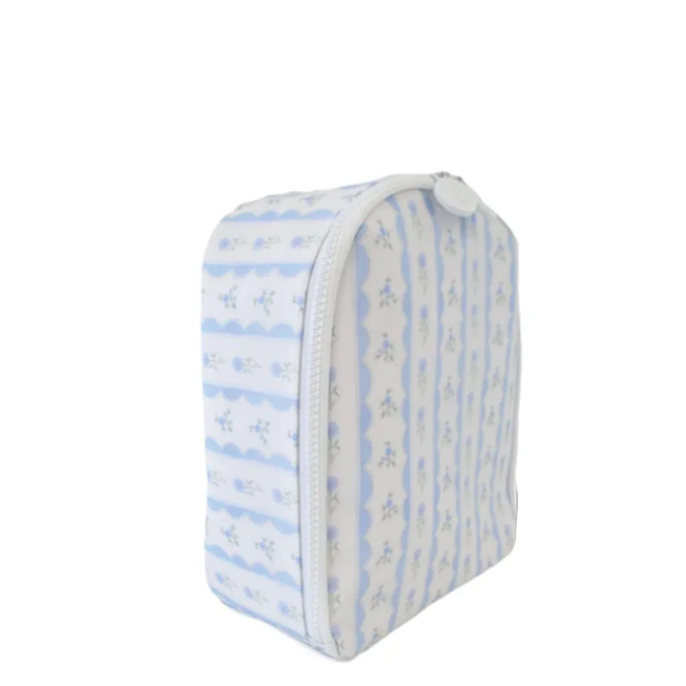 Ribbon Floral Blue Lunch Bag