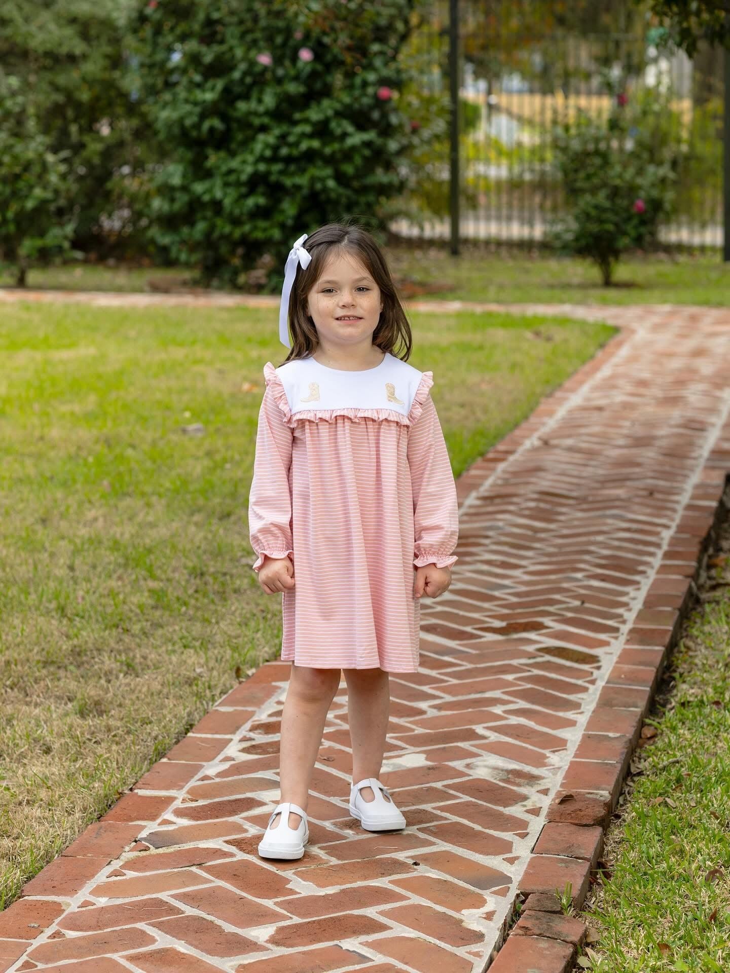 Boots Embroidery Dress