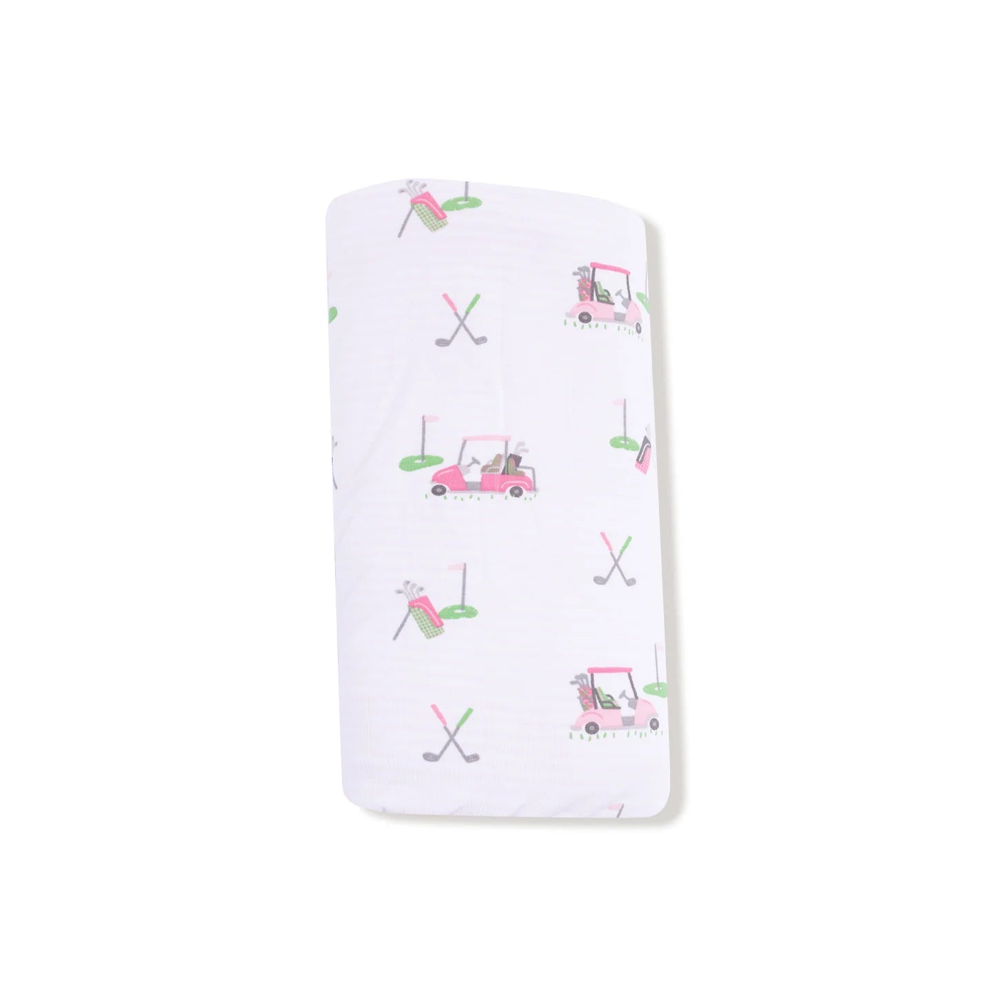 Pink Golfcart Ruffle Blanket