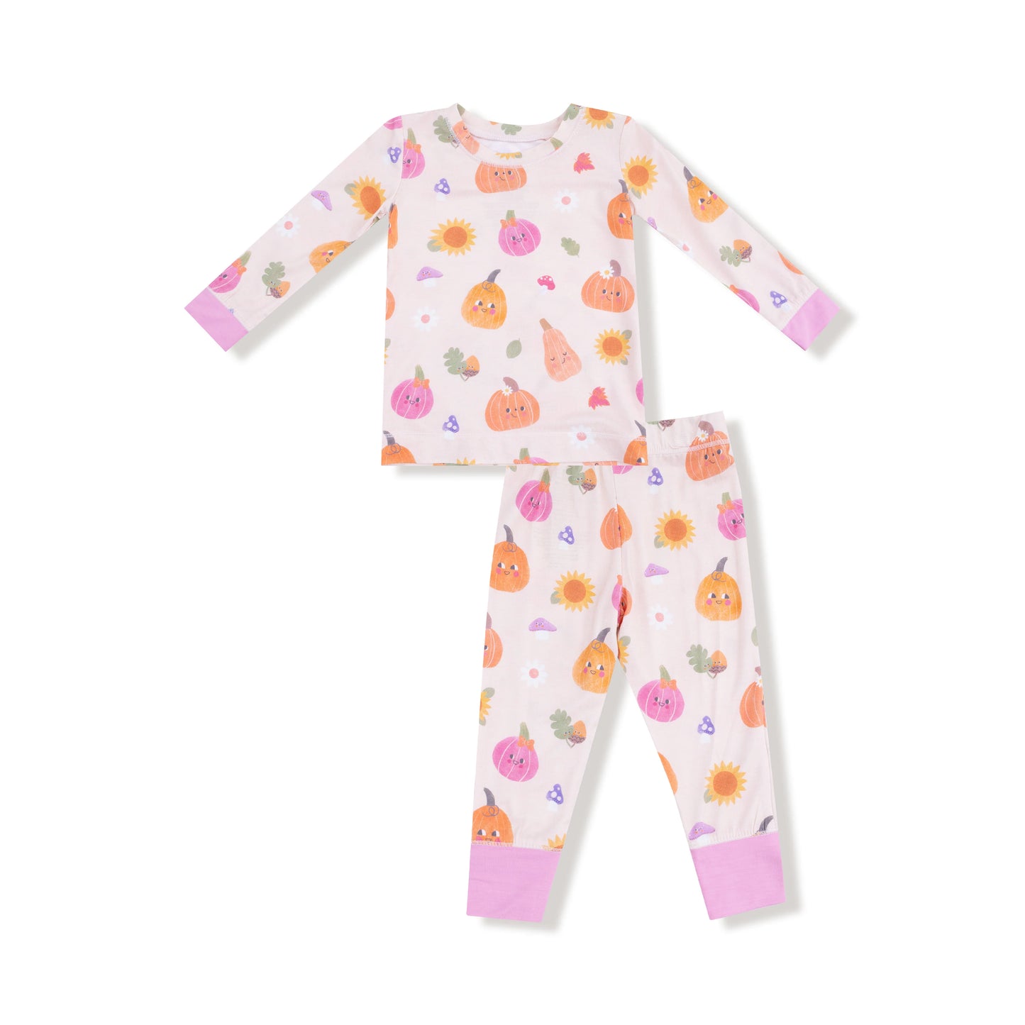 Autumn Pumpkins Pink PJ Set