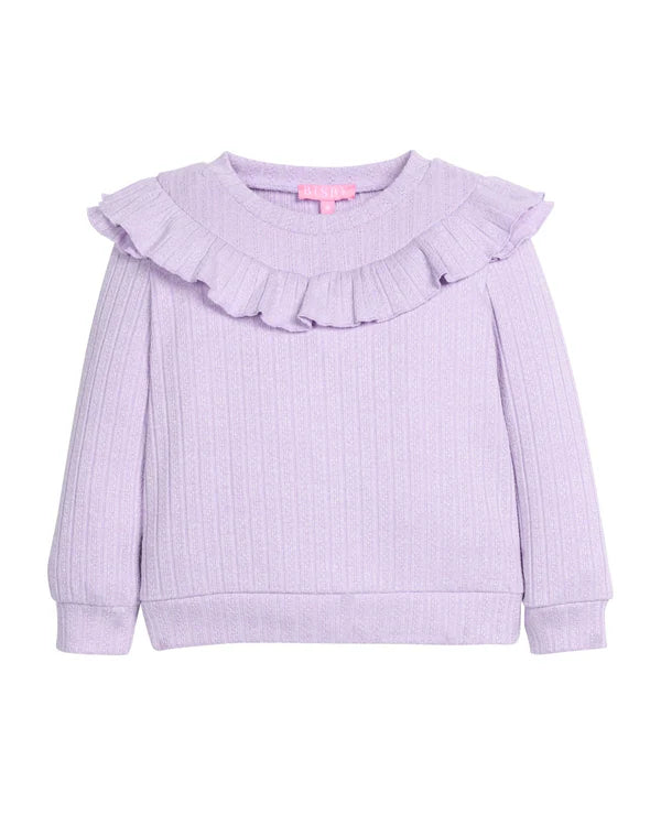 Judy Top - Lilac Cableknit