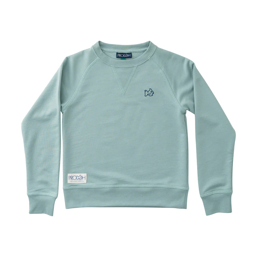 Blue Surf Green Crew Sweatshirt