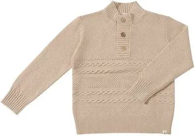 Beige Cable Sweater