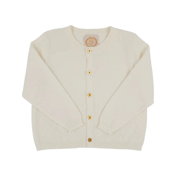 Cambridge Cardigan Palmetto Pearl with Gold Buttons