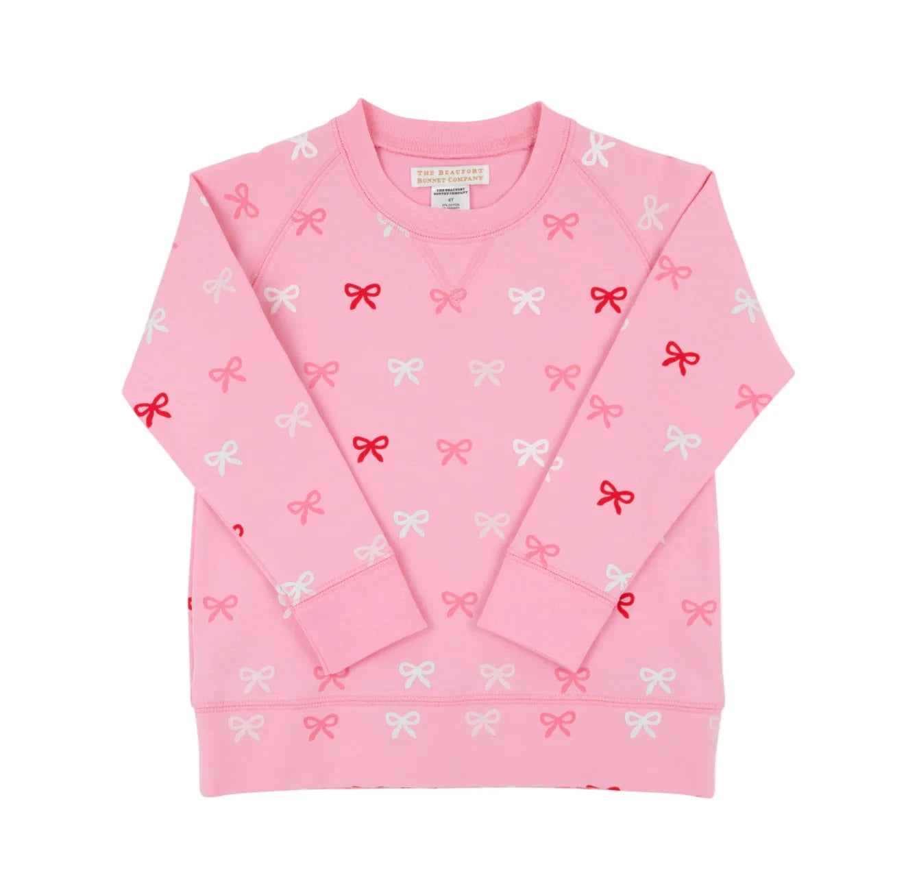 Bitty Bows/Hamptons Hot Pink Cassidy Comfy Crewneck