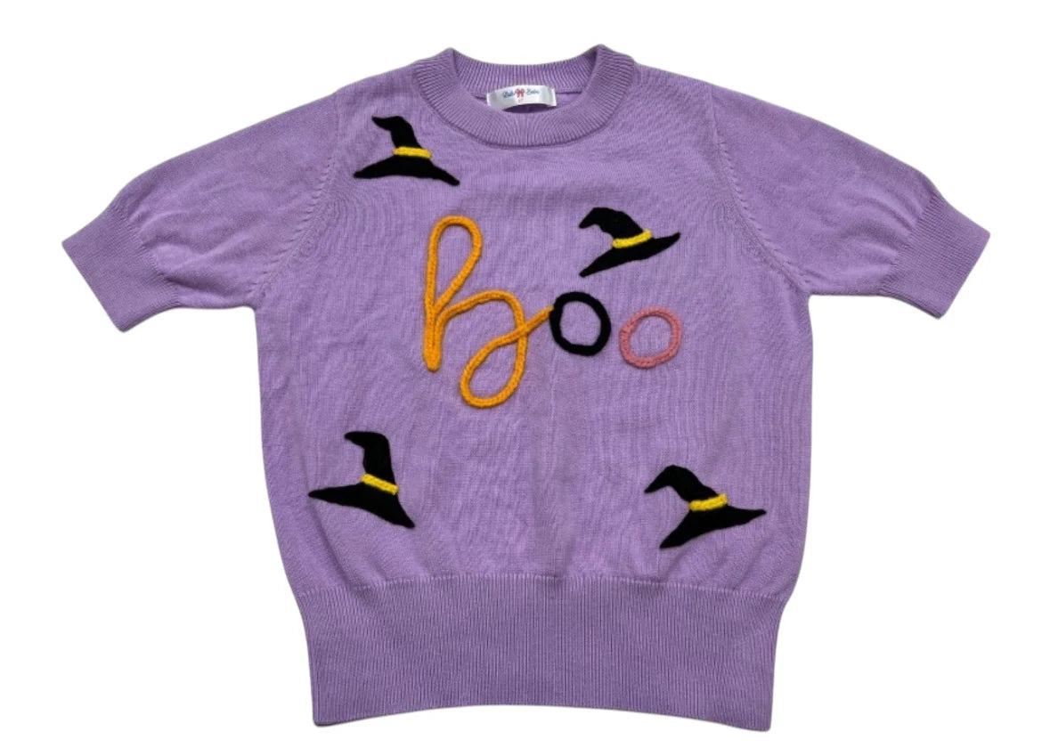 Lavender SS BOO Top