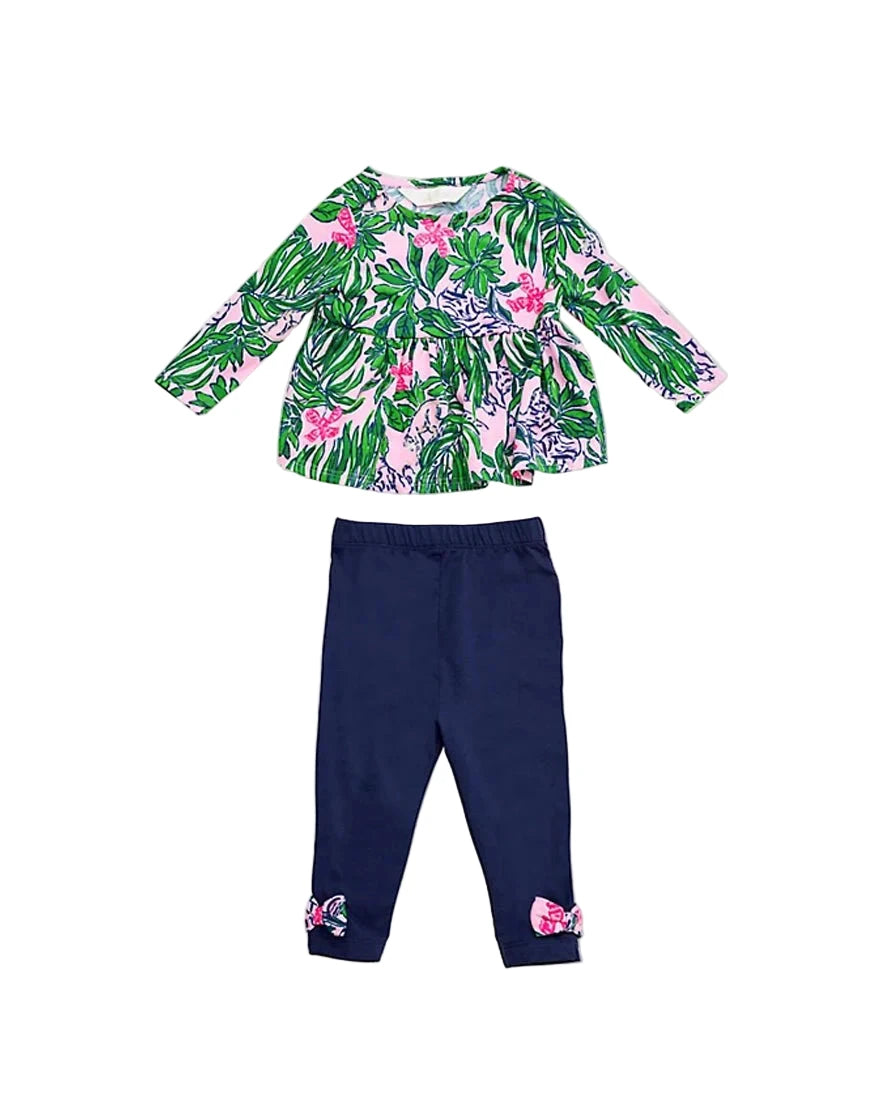 Hollee Infant Tunic & Legging - Conch Shell Pink
