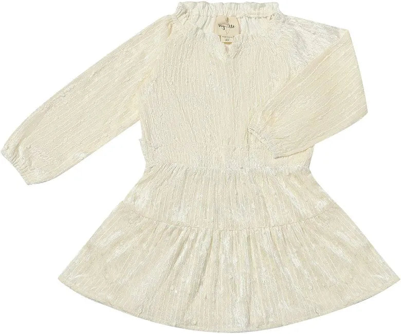 Willow Dress - Ivory Sequin Velvet