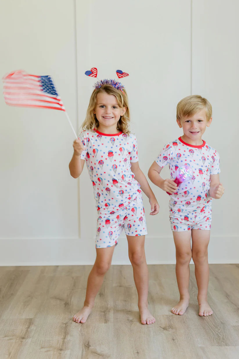 Red, White & Blue Snow Cone PJ's