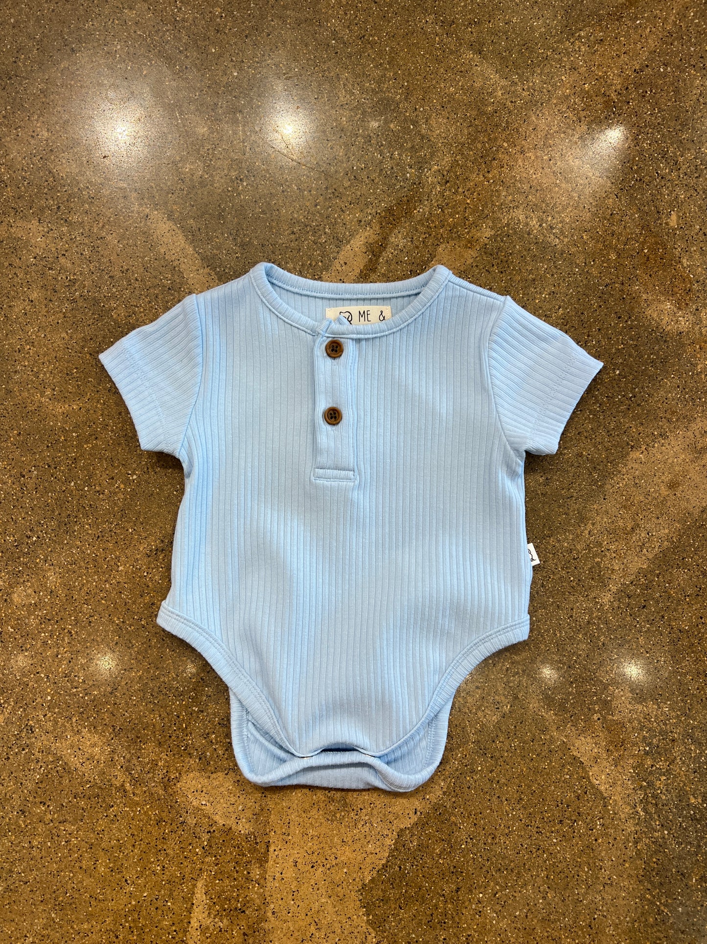 Blue Rib Jibe Onesie