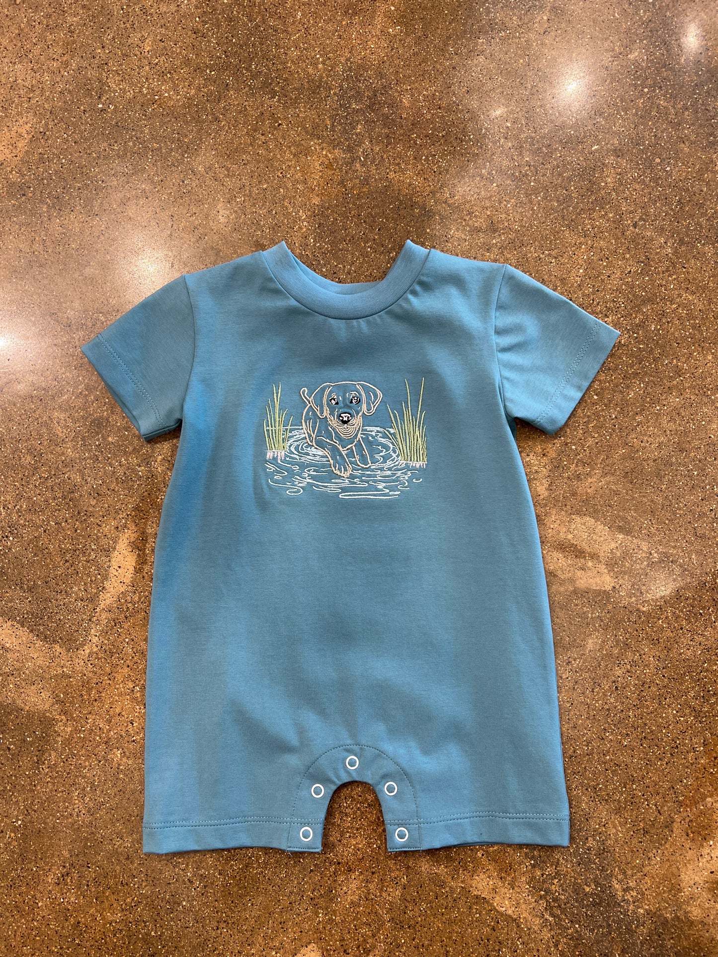 Swimming Pup Boys Romper