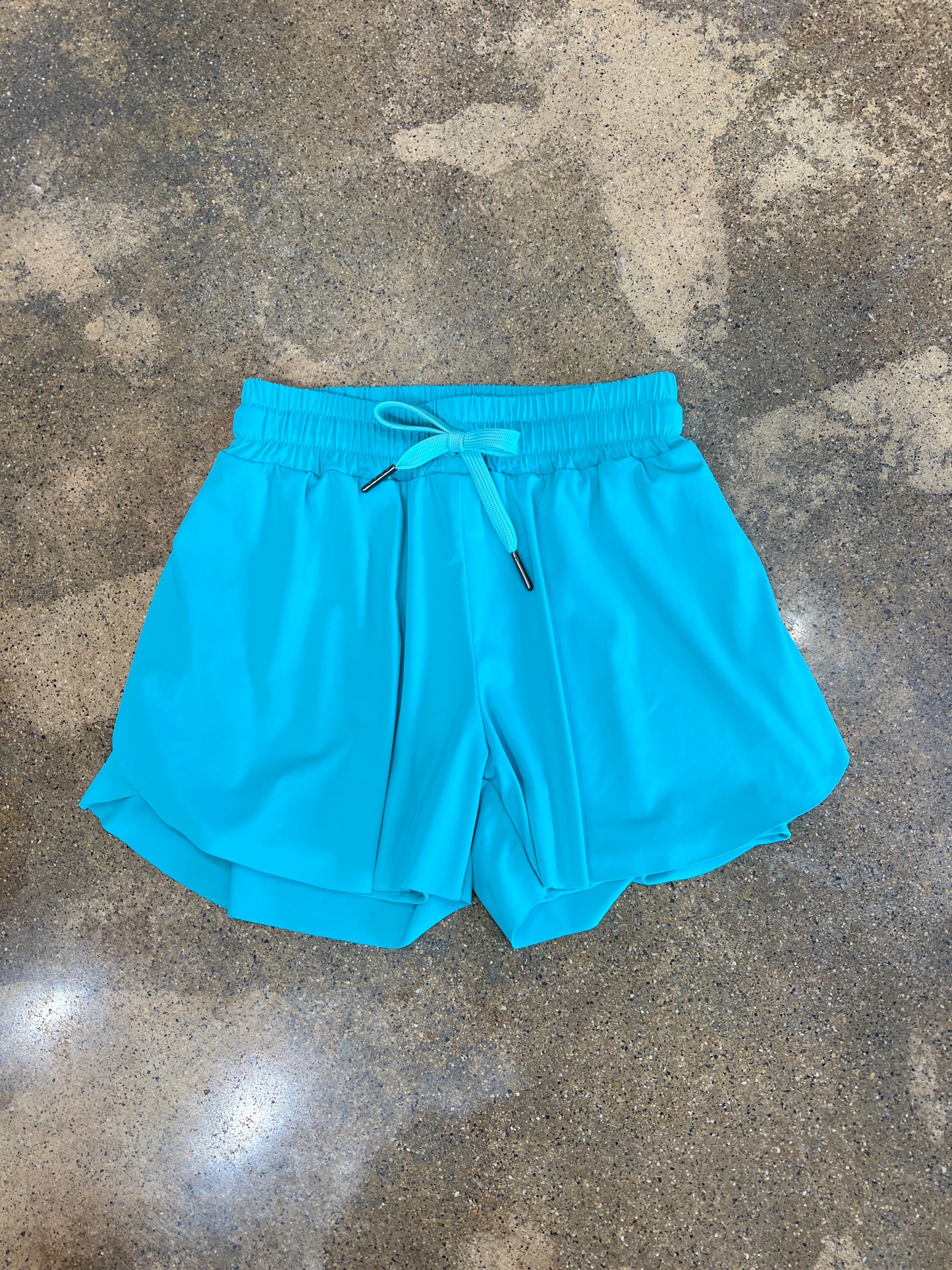 Teal Butterfly Shorts