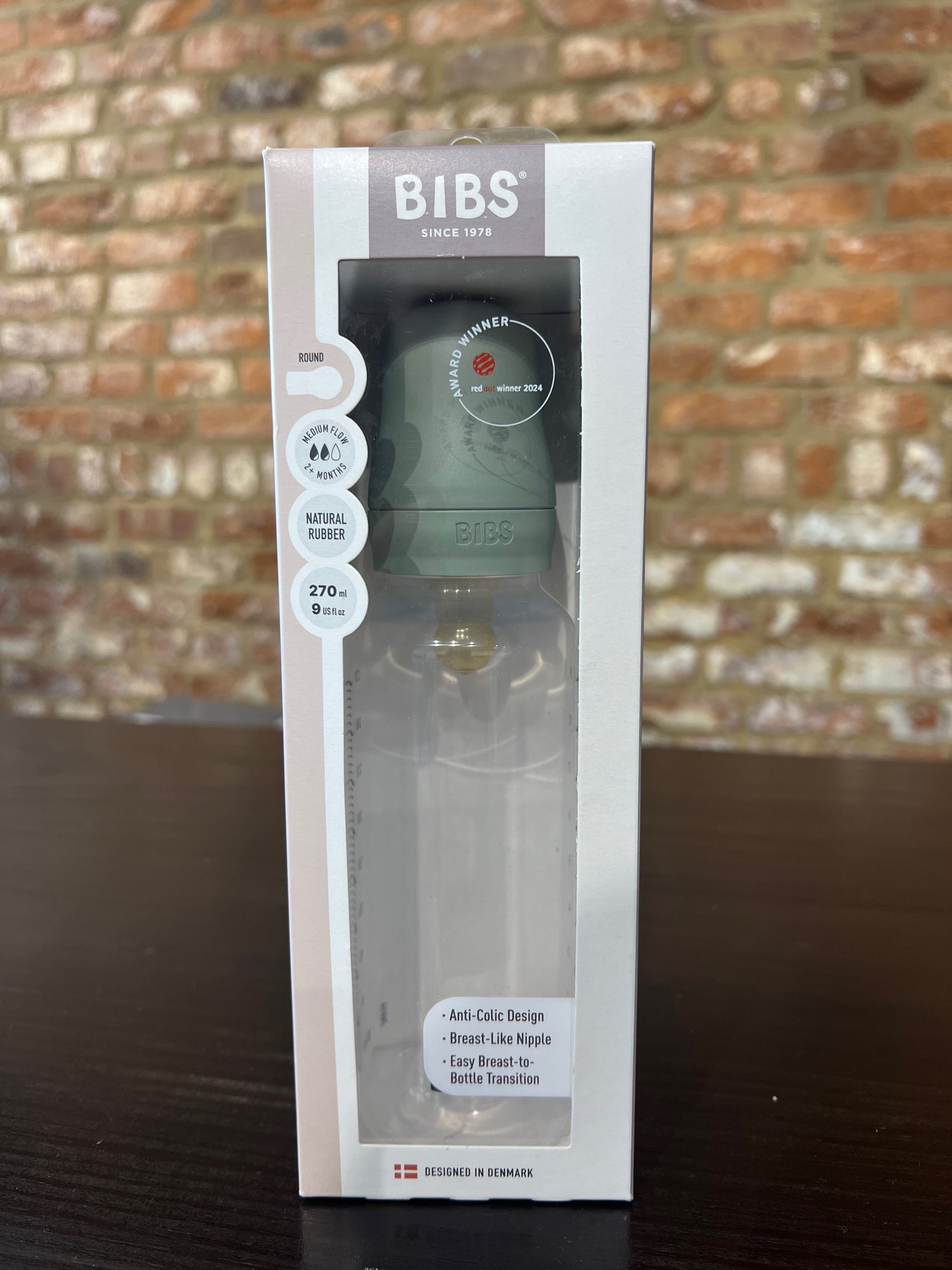 BPA-Free Plastic Bottle - Sage 270ml