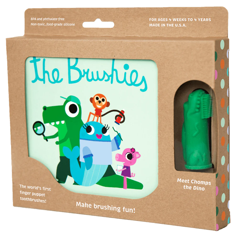 Chomps the Dino + The Brushies Book