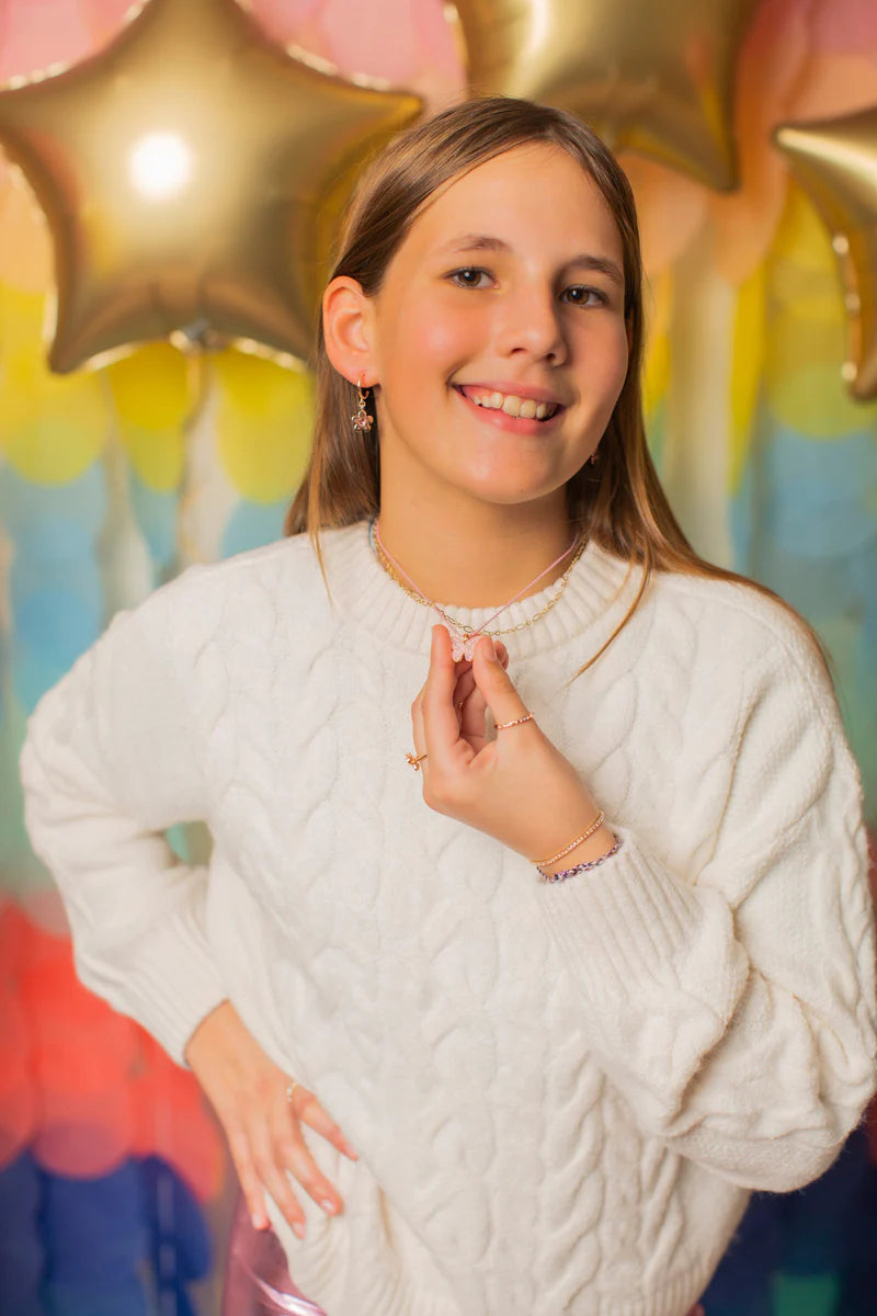 Chic Bubbly Butterfly Necklace