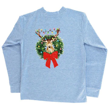 Christmas Buck L/S Logo Tee