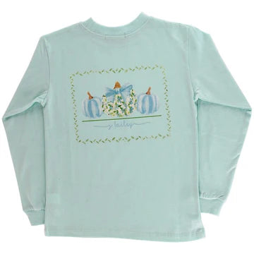 L/S Blue Pumpkins Logo Tee