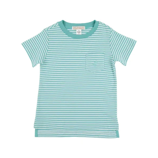 Turks Teal Stripe Carter Tee