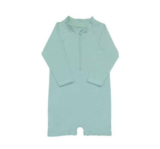 Light Blue Tybee Rashguard Romper