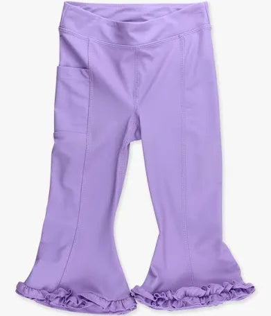 Purple Active Flared Pants