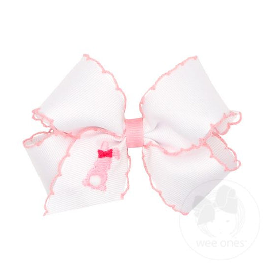 Bunny Grosgrain Bow Light Pink - Medium