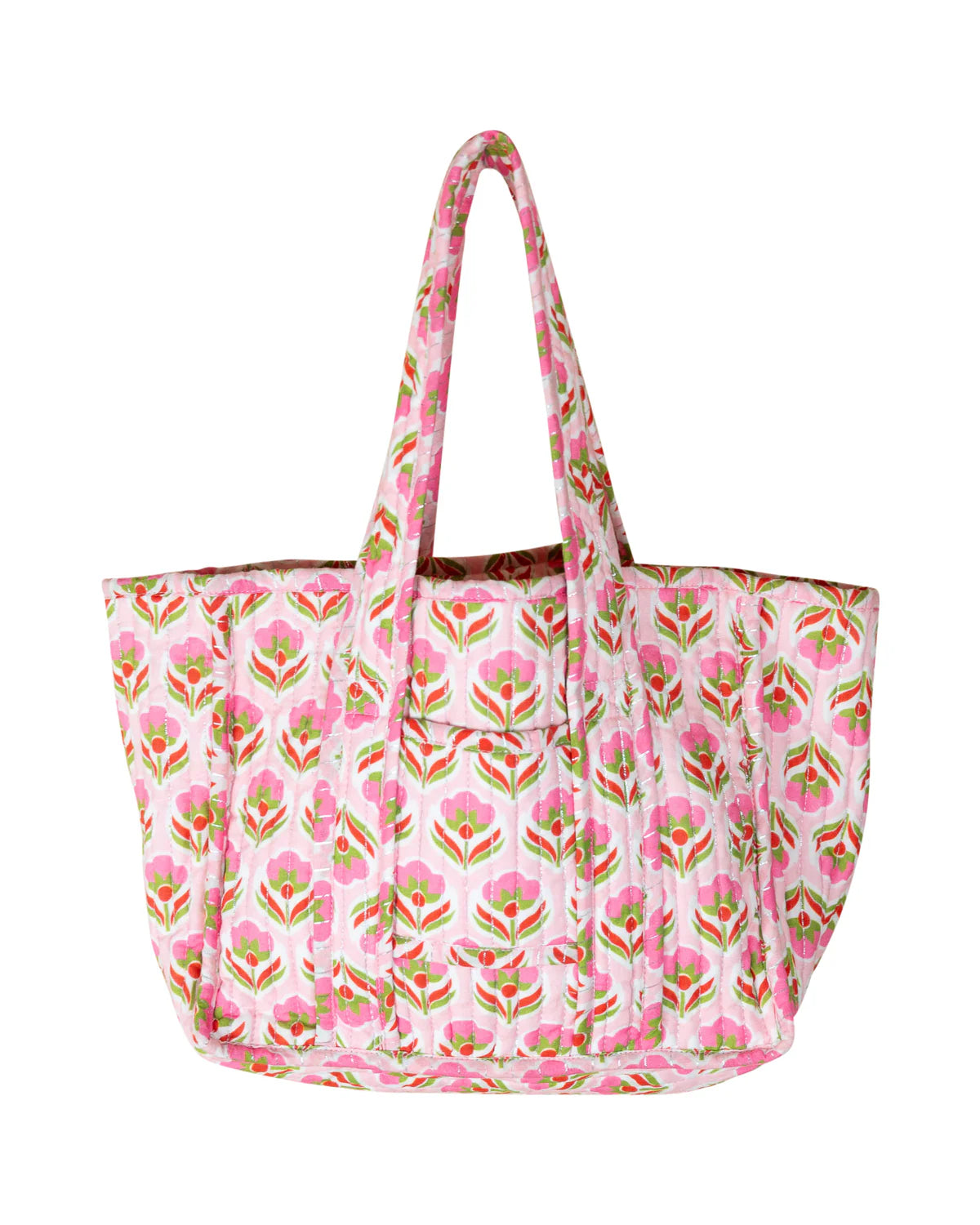 Pink Quilted Tote