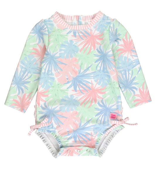 Pastel Palms LS One Piece